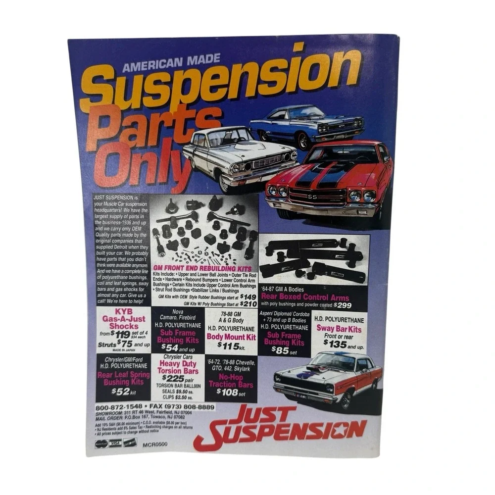MUSCLE CAR REVIEW Magazine - May 2000 Issue - 425 8V Buick 2003‎ Camaro Chevelle